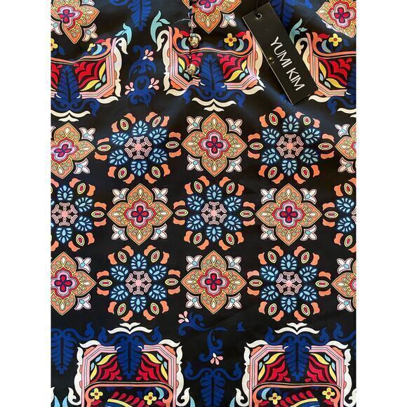 NWT Yumi Kim Bloomingdale's Spaghetti Strap Geometric Floral Print Blouse - Picture 6 of 6